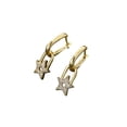 thumbnail image 2 of Aretes elegantes de estrella oro laminado, 2 of 6