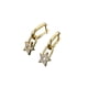 thumbnail image 2 of Aretes elegantes de estrella oro laminado, 2 of 6