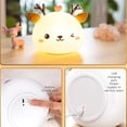thumbnail image 3 of Deer LED Night Light - 7 Light Colors - Soft Touch Silicone - for Kids Baby Bedroom (USB Rechargeable), 3 of 7