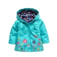 thumbnail image 2 of Toddler Boys Girls Rain Jacket Baby Lightweight Waterproo𝐟 Hooded Raincoats Windbreakers Warm Outdoor Hiking Coat, 2 of 9