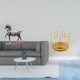 thumbnail image 2 of Escultura de caballo de pie para decoración de sala de estar, escritorio, estantería, con organizador giratorio para tazas y soporte de metal para arm, 2 of 8