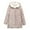Khaki, variant on Fashion Winter Warm Coats for Womens Hooded Plus Size Casual Loose Solid Color Pocket Zippered Reversible Long Coat