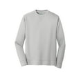 thumbnail image 3 of Port & Co Men's Performance Fleece Crewneck Sweatshirt, Silver, Large, 3 of 4