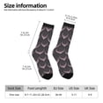 thumbnail image 2 of Yiaed pink hearts Print Great elasticity Crew Socks Sports socks for Men and Women, 2 of 6