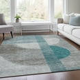 thumbnail image 5 of Dalyn Rugs Machine Washable Indoor/Outdoor Chantille Teal 5' x 7'6" Rug, 5 of 9