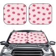 thumbnail image 2 of Daiia Cute Pig Nose 2PCS Car Windshield Sun Shade, Foldable Sun Shield for Car Front Window, Auto Sun Blocker Visor Protector Universal for Truck SUV Pickup-Large, 2 of 7