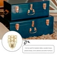 thumbnail image 4 of 30 Pcs Wooden Box Lock Vintage Trunk Silver Luggage Toggle Hasp Latch Small Latches Jewelry Case Duckbilled, 4 of 6
