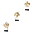 thumbnail image 1 of Guardoinrt Creative Nordic Home Decoration Accessories Iron Office Home Desktop Decor Gold S 3Set, 1 of 6