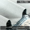 thumbnail image 6 of Jamfeel Boho Rugs for Living Room Floral Printed Area Rugs Soft Low Pile Carpet for Bedroom Kitchen Blue and Gray 6'x9', 6 of 7