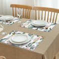thumbnail image 3 of Pioneer Flower Floral Print Pattern Summer Placemats Table Placemats Set Of 4-Linen Kitchen Washable Placemats Table Mats 12x18 Inch Non-Slip Heat Resistant, 3 of 6