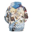 thumbnail image 3 of Genshin Impact Unisex Adult Hoodie Casual Hooded Sweatshirt Pullover Novelty 3D Printed Sweater Jacket M, 3 of 8