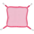 thumbnail image 1 of Hamster Swing Bed Small Pet Cage Bed Pet Cage Hammock Mesh Cloth Breathable Soft Hamster Hanging Bed With Metal Hooks For Guinea Pig Squirrels30x29cm / 11.8x11.4in Pink, 1 of 1