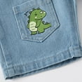 thumbnail image 5 of YTDSCS Kids Toddler Boys Summer Denim Shorts Elastic Waist Cartoon Pattern Casual Shorts Outdoor Sports Jeans Shorts for 1-7 Years, 5 of 9