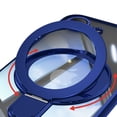 thumbnail image 2 of Allytechgroup Case for Apple iPhone 16e [Compatible with MagSafe], 360° Rotatable Invisible Magnetic Ring  Stand [Camera Lens Protector] Military-Grade Plating Clear Shockproof Phone Cover, Darkblue, 2 of 7