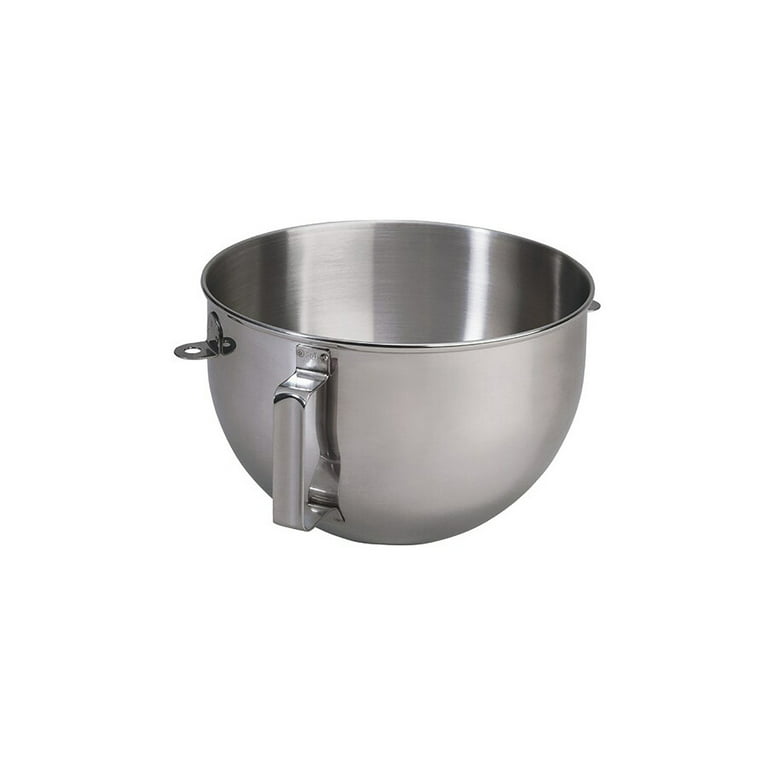 KitchenAid 5-Quart Stainless Steel Bowl w/Handle | Fits 4.5-Quart & 5-Quart  KitchenAid Bowl-Lift Stand Mixers