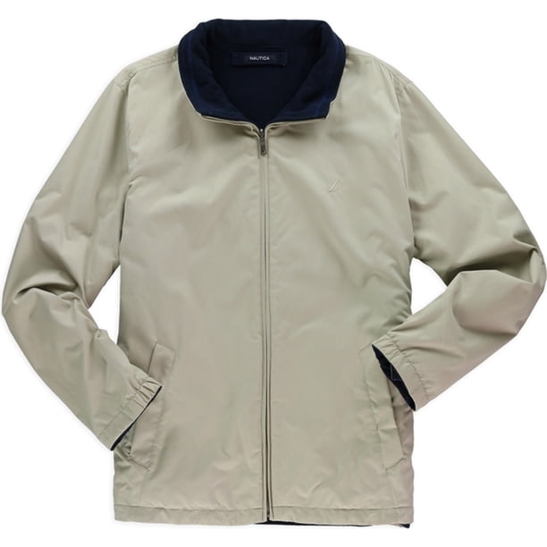 Chaqueta anorak reversible Nautica para hombre, beige, pequeña