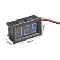 thumbnail image 2 of 0.56 Inch 3-Wire LED Digital DC Voltmeter DC0V-30V Reverse Protection Digital Voltmeter Ammeter Measuring Tool Accessories blue, 2 of 9