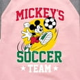 thumbnail image 3 of Mickey & Friends - Mickey's Soccer - Toddler And Youth Girls Raglan Graphic T-Shirt, 3 of 4