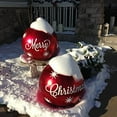 2 PCS Christmas Balls Ornaments 60cm/23.6in Christmas Inflatable Baubles,Outdoor Decorations