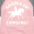thumbnail image 3 of Instant Message - Saddle Up Cowgirl - Toddler And Youth Girls Raglan Graphic T-Shirt, 3 of 6