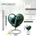 thumbnail image 2 of KARYLIZ Waterfall Heart Shaped Cremation Keepsake Urns For Human Ashes - Ocean Blue Urns&nbsp;for&nbsp;Human&nbsp;Ashes&nbsp;Large - Funeral Urn for Female Mom - Combo of 8 Inch & 3 Inch, Pack of 5, 2 of 7