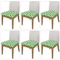 thumbnail image 2 of Gukieu Broccoli 1 Print Square Cushion Cover, Elastic Strap Chair Protector, Suitable for Family Restaurant, Hotel Banquet Decorations-Six Piece, 2 of 7