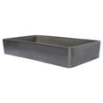 thumbnail image 3 of Wide Rectangular Concrete Vessel Sink - Charcoal, 3 of 10
