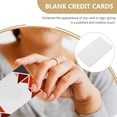 thumbnail image 2 of LEEYNEER 10pcs Blank Membership Card White PVC  Craft Projects  Business Owners, 2 of 8