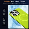 thumbnail image 6 of Strong  for iPhone 13 Pro Max Case,[Compatible with Magsafe][Glass Screen Protector+Camera Lens Protector] Slim Shockproof Cover Phone Case for iPhone 13 Pro Max 6.7",Fluorescent Green, 6 of 14