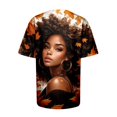 thumbnail image 5 of TSADFHJI Chemises pour Femmes Manches Longues Coton Col Rond Mode Décontractée Ample Imprimé Col Rond Manches Courtes T-Shirt Haut TG Rouge, 5 of 5