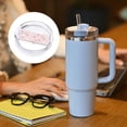 thumbnail image 6 of Kdxio Rabbit And Peach Name Plate Compatible Stanley Cups Name Tag Acrylic Nameplate Tumbler Lid Topper for Cup Accessories, 6 of 9