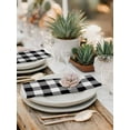 thumbnail image 6 of Black and White Checkered Cloth Napkins Washable Set of 4, Farmhouse Buffalo Plaid Reusable Dinner Table Napkins Cloth Bulk for Weddings Kitchen Restaurants Hotel Events Parties 20 x 20 Inch, 6 of 9