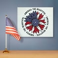 thumbnail image 4 of JennyGems Patriotic Decorations, America the Beautiful Wooden Sign, 4th of July Decor, Memorial Day, Red White Blue Sunflower Wall Hanging, Made in USA, 4 of 8