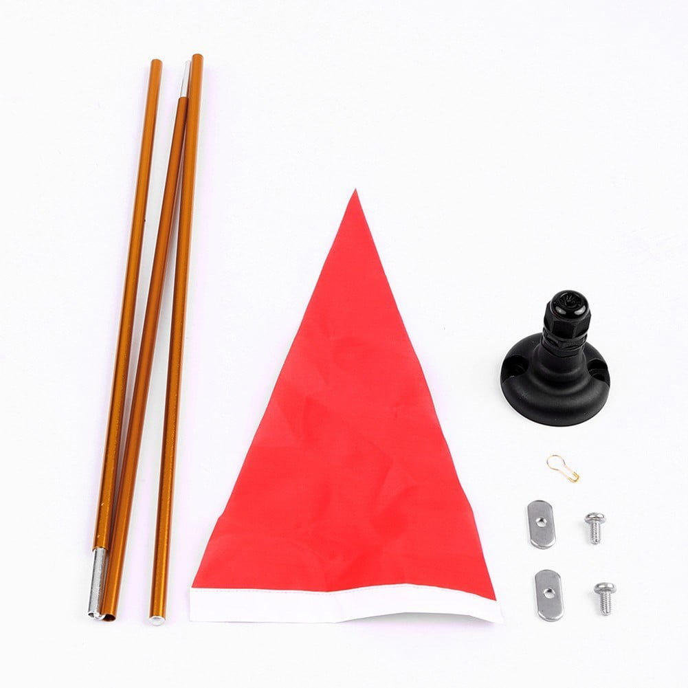 47\" Safety Flag Base Kit Rail Mount Marine Boat Canoe Kayak Diy Accessories