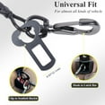 thumbnail image 3 of VIVAGLORY Dog Seat Belt, Chew Proof Puppy Seatbelt, Pet Safety Restraint, Small Medium Large, Black, 33 inch, 3 of 6
