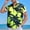 Blue, variant on CaiJunJia George Hawaiian Shirts for Men Short Sleeve Casual Button Down Shirt Summer Beach Aloha Shirt Holiday Party Tropical Print