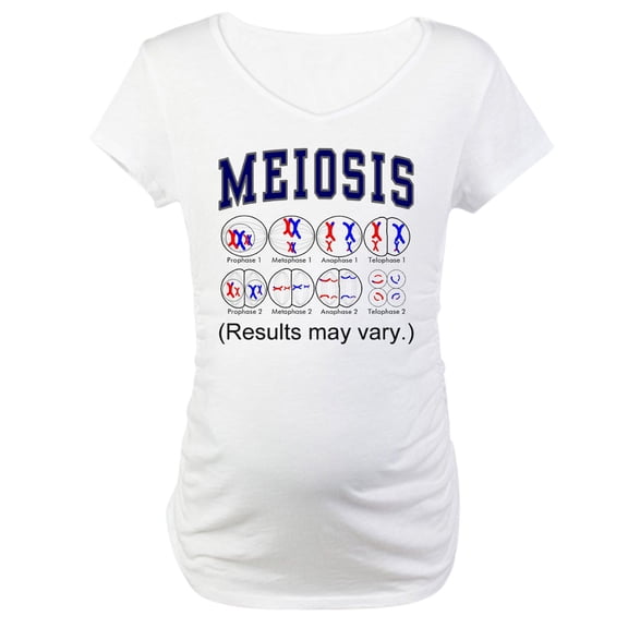 CafePress - Meiosis Maternity T Shirt - Cotton Maternity T-shirt, Cute & Funny Pregnancy Tee
