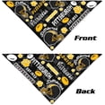 thumbnail image 2 of Pittsburgh Football Pet Reversible Dog Bandana Gifts for Dogs Cats Cotton Triangle Bid Scarf for Puppy Small Dog, 2 of 6