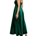 thumbnail image 5 of Mifsaly Velvet Strapless Dress Women Evening Gown Elegant Maxi Dresses Festival Cocktail Party Flowy Velour Dress Ruched Wedding Bridesmaid Fashion formal Outfits Green XL, 5 of 6