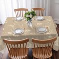 thumbnail image 3 of Beige Floral Table Cloth Waterproof Tablecloths, Vintage Spring Botanical Flowers Tablecloth Dining Table Cover for Kitchen Party Tabletop Outdoor, Rectangle Tablecloth 60x84 Inch, 3 of 9
