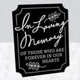 thumbnail image 2 of Big Dot of Happiness Black in Loving Memory Sign - Memorial Wedding Decor - Printed on Sturdy Plastic - 10.5 x 13.75 inches Sign with Stand - 1 Piece, 2 of 8
