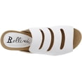 thumbnail image 5 of Bellini Whit Womens Open Toe Comfort Wedge Sandal 8 Wide White Smooth, 5 of 5