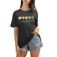 thumbnail image 4 of Teacher Shirts Women Funny Teach Printed Graphic Tshirt Short Sleeve T-Shirt Blouse Teacher Gifts Tops Tee, 4 of 7