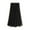 Black, variant on Women's Fashion Casual Solid Color High Waist Ruffle Splicing Mesh Half-body Skirt, Flowy Design for Casual Wear, Lightweight and Comfortable,Dark Green,Size One Size