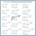thumbnail image 7 of GRIDMANN 14" x 48" NSF Stainless Steel Kitchen Wall Mount Shelf w/ Backsplash, 7 of 7