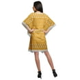 thumbnail image 4 of Moomaya Short Caftan Cover Up Dress Printed Women Kaftan Beachwear Cover Up, 4 of 6