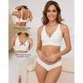 thumbnail image 3 of LWP No Underwire Soft Wireless Seamless Comfort Smoothing Wavy Bras for Women, 3 of 11