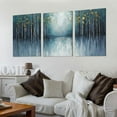 thumbnail image 2 of ONETECH Abstract Picture Wall Art Canvas: Modern Artwork Texture Painting on canvas for Bedroom 12''x16''X3 Panels, 2 of 4