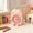 Pink, variant on BSJJY Ice Cream Shaped Mini Desk Fan, Cute Drink Cup Design Rechargeable Fan, Animation Personal Fan for Home, Office, Blue