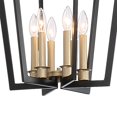 thumbnail image 5 of Vanity Art Farmhouse Vintage 6 Light Lantern Geometric Metal Pendant Ceiling Light Fixture Antique Chandelier Light For Dining Room Living Room, 5 of 6